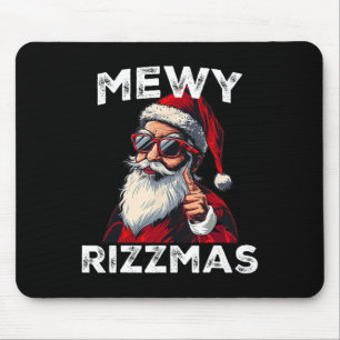 Mousepad Natal Engraçado Mewy Rizzmas Piada do Papai Noel M