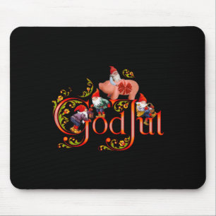 Mousepad Natal escandinavo Deus Jul Marzipan Pig