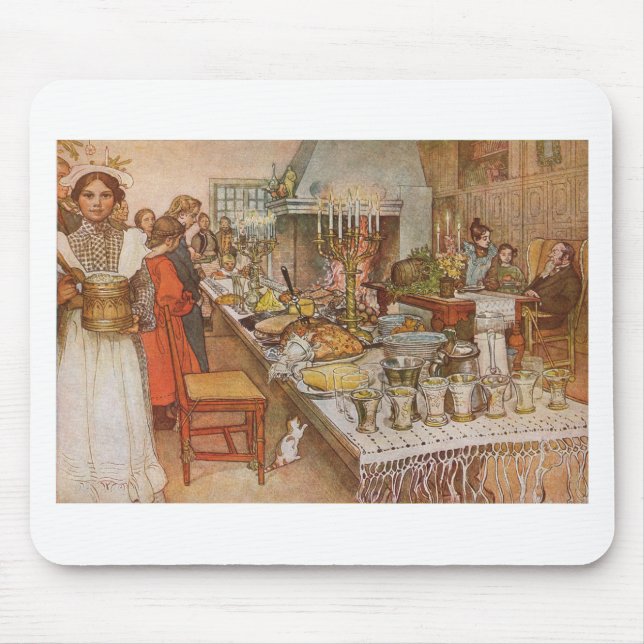 Mousepad Natal Eve Carl Larsson 1904 (Frente)