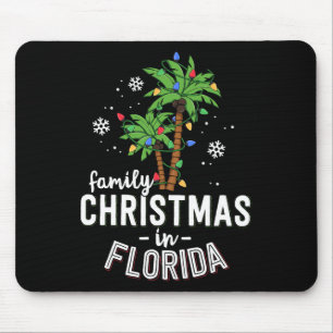 Mousepad Natal Familiar Na Praia De Palmeiras Da Flórida