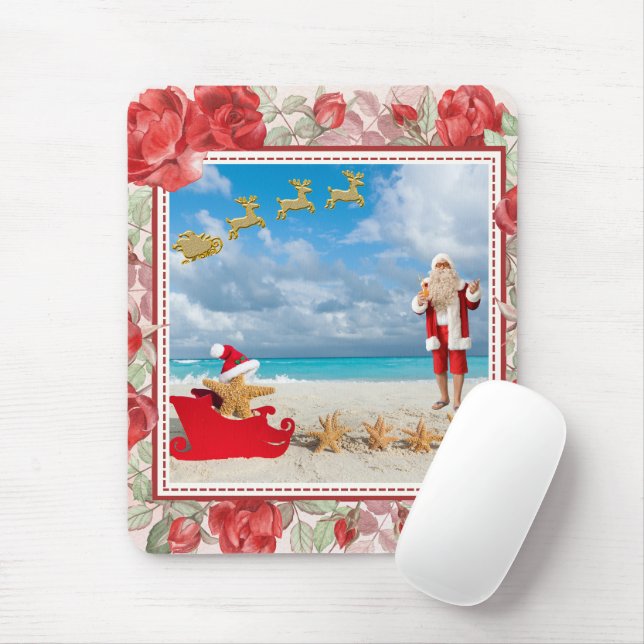 Mousepad Natal Fofo e Brilhante (Com mouse)