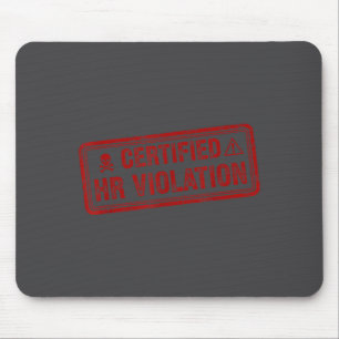 Mousepad Natal fora vintage sarcástico retro violação RH