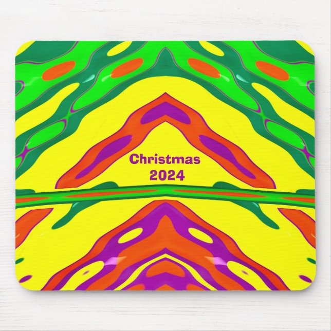 Mousepad ~ NATAL ~ fractal brilhante ~ 2024 (Frente)