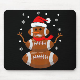Mousepad Natal Futebol Snowman Crianças Natal