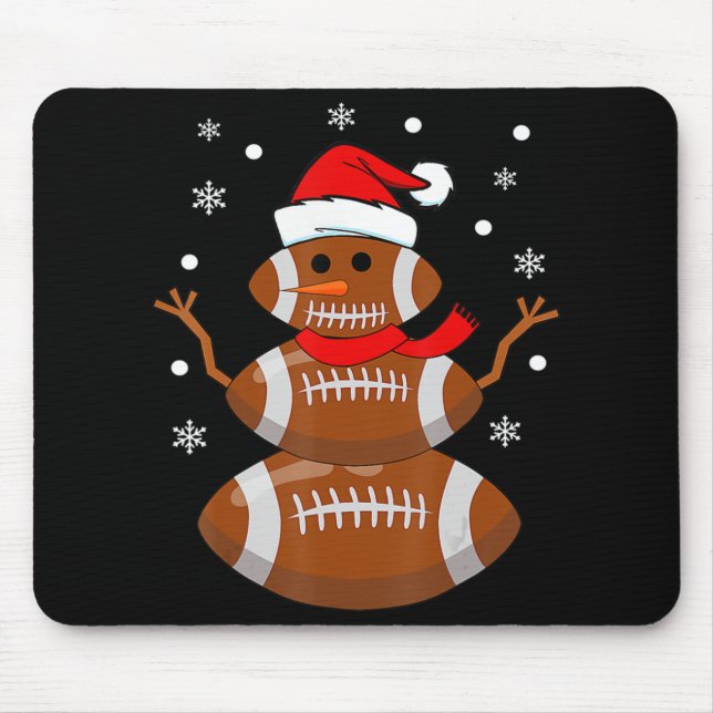 Mousepad Natal Futebol Snowman Crianças Natal (Frente)