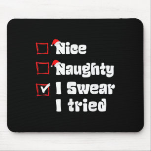Mousepad Natal Legal Travesso Eu Juro Que Tentei Lista Trav