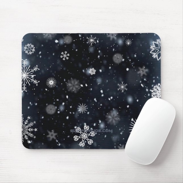 Mousepad Natal mágico e tranquilo de inverno do SlipperyJoe (Com mouse)