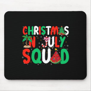 Mousepad Natal No Esquadrão De Julho Engraçado Homens De Ve