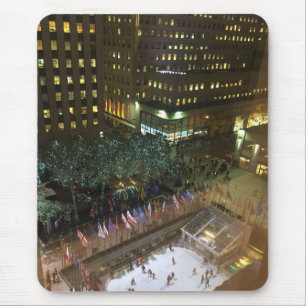 Mousepad Natal no NYC Rockefeller Center Ice Rink