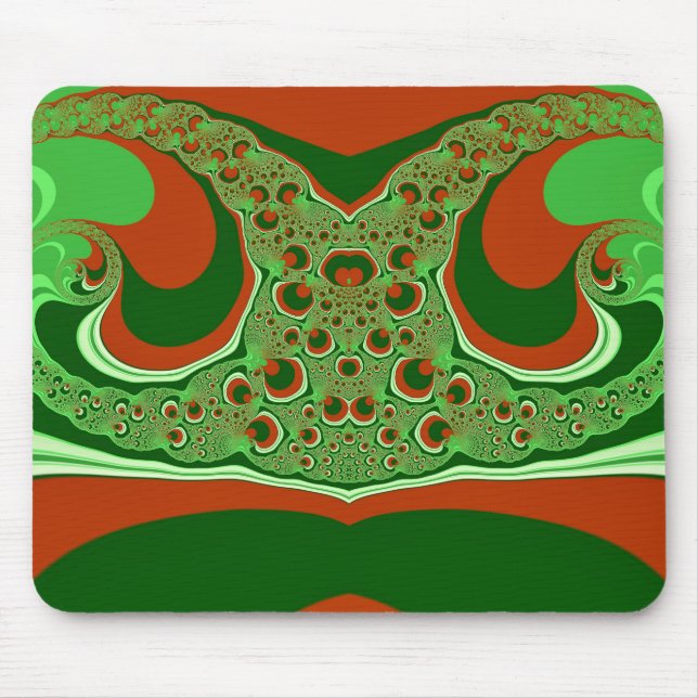 Mousepad NATAL ~ ~ Pad Branco Verde Vermelho (Frente)