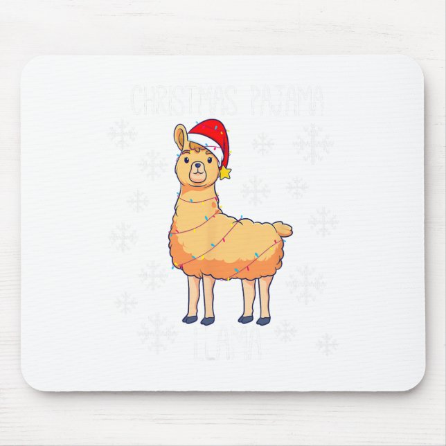 Mousepad Natal Pajama Llama (Frente)