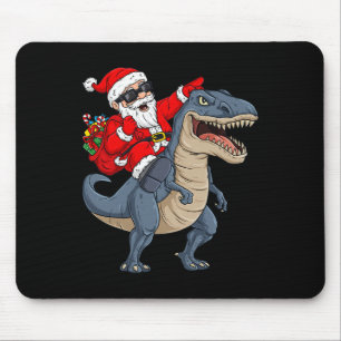 Mousepad Natal Papai Noel Andando Dinossauro T Rex Boys K