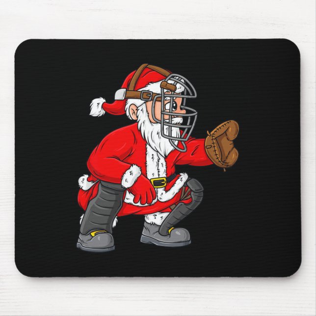 Mousepad Natal Papai Noel Beisebol Garotas (Frente)