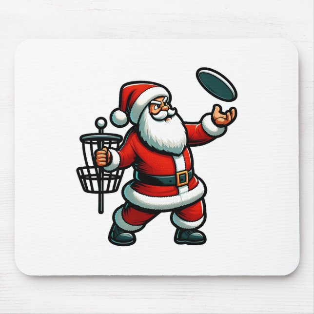 Mousepad Natal Papai Noel Jogando Golf Pajama Xma (Frente)