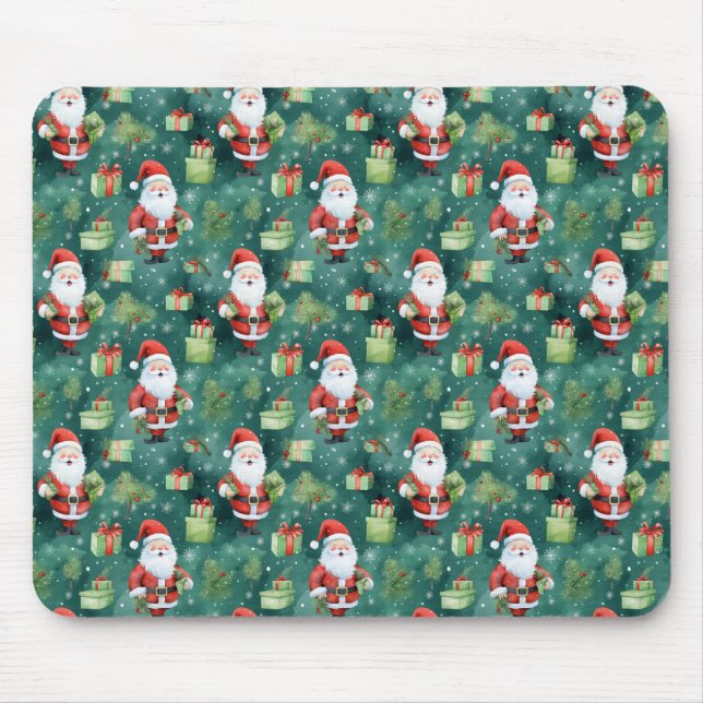 Mousepad Natal Papai Noel Sem Olhos Padrão-82909 (Frente)
