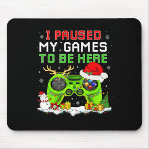 Mousepad Natal Parei Meu Jogo Para Estar Aqui Jogador Diver