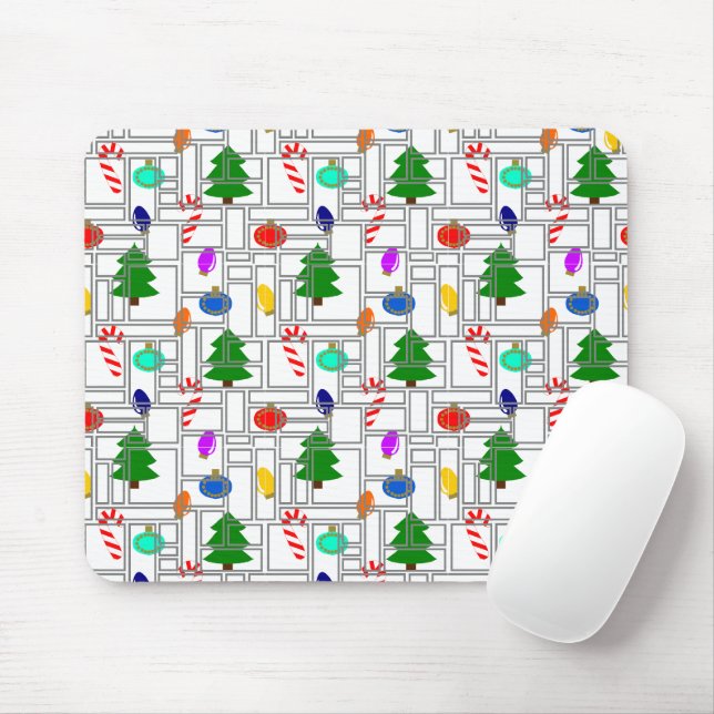 Mousepad Natal picado (Com mouse)