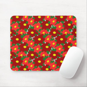 Mousepad Natal Poinsettias