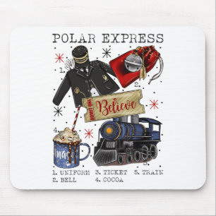 Mousepad Natal Pólo Norte Polar Express Todos a Bordo Xmas