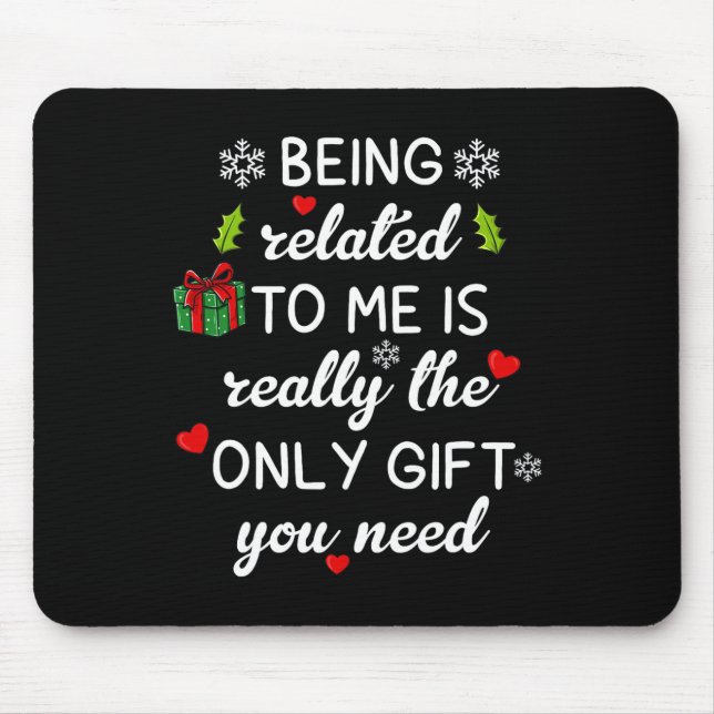 Mousepad Natal Relacionado A Mim Pijama Familiar Divertido  (Frente)