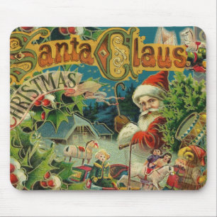 Mousepad Natal Santa Claus Arte Antiquada