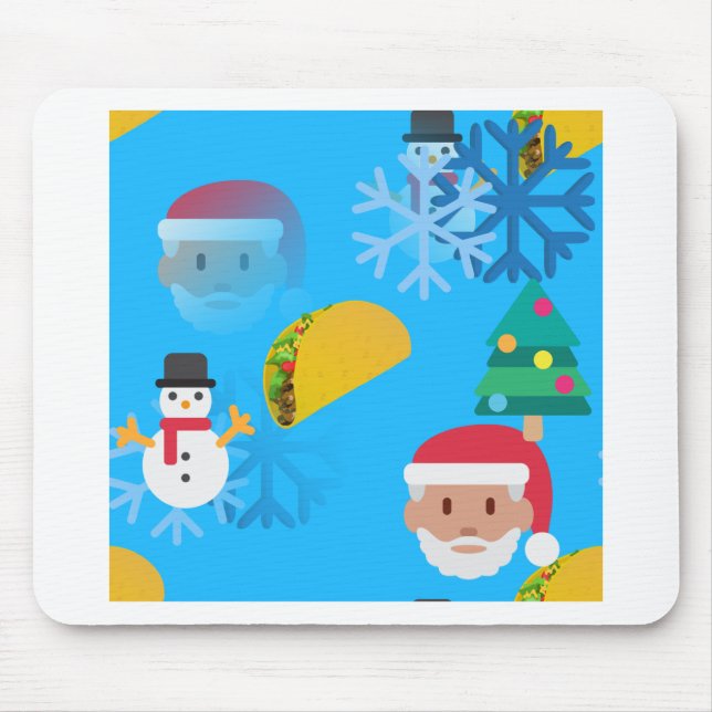 Mousepad natal taco emoji (Frente)