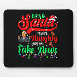 Mousepad Natal Trump Querido Papai Noel Notícias Falsas Div
