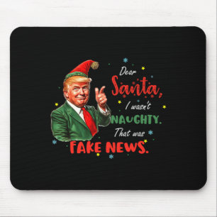 Mousepad Natal Trump Querido Papai Noel Notícias Falsas Div