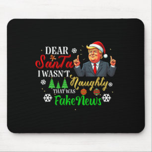 Mousepad Natal Trump Querido Papai Noel Notícias Falsas Div