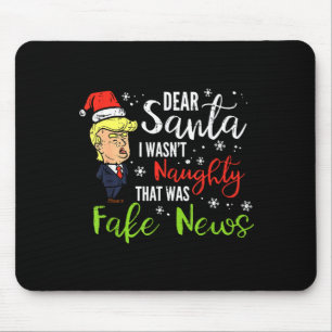Mousepad Natal Trump Querido Papai Noel Notícias Falsas Xma