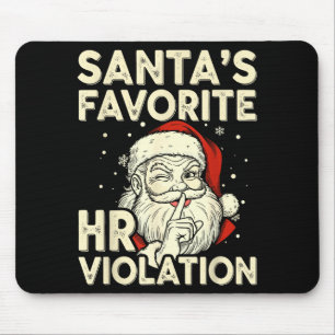 Mousepad Natal Vintage Sarcástico Violação de RH Fora