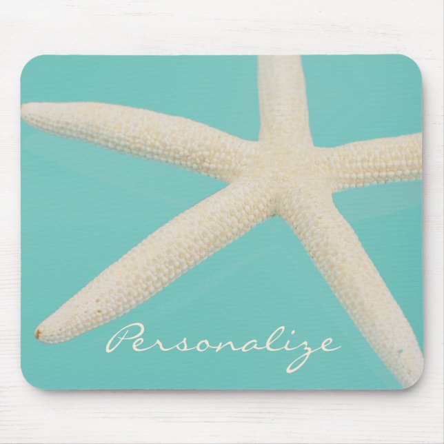 Mousepad Natas de chá elegante de praia do Starfish (Frente)