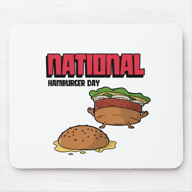 Mousepad National Hamburger Day (Frente)