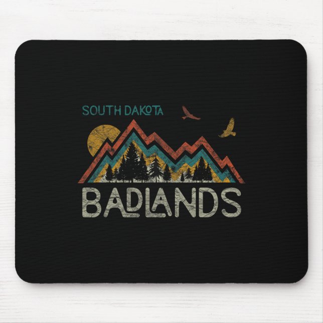 Mousepad National Park Badlands South Dakota O Monte Rush (Frente)