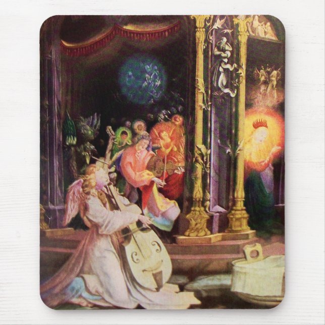 MOUSEPAD NATIVIDADE COM ANJOS - MÁGICA DO NATAL (Frente)