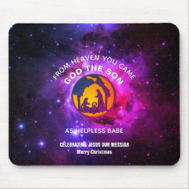 Mousepad Natividade de Natal do Universo na moda Christian