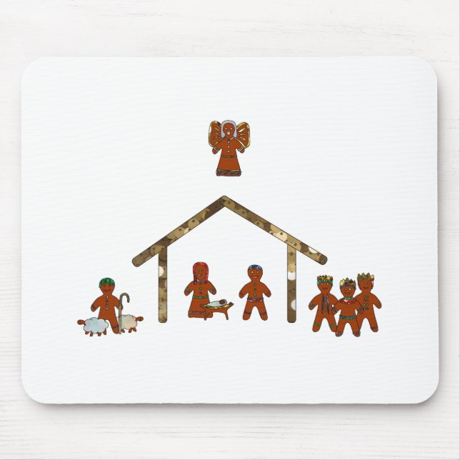Mousepad natividade de pão de Natal (Frente)