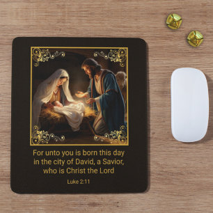 Mousepad Natividade Natal Sagrada Família Religiosa