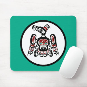 Mousepad Nativo americano Kaigani preto vermelho