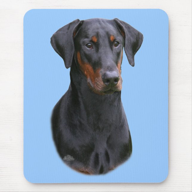 Mousepad natural da orelha do Pinscher de (Frente)