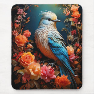 Mousepad Nature Caprichosa Pássaro Azul