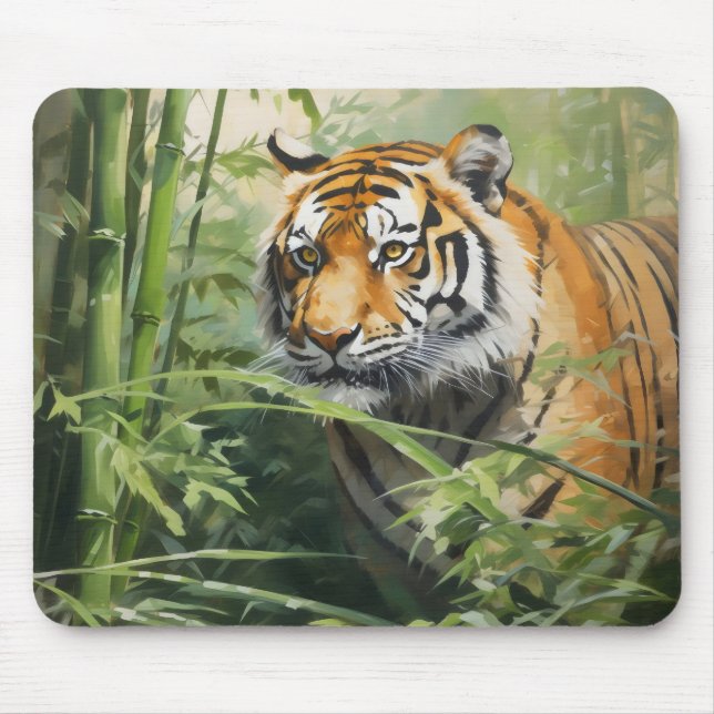 Mousepad Nature Tiger Bamboo (Frente)