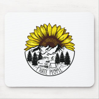 Mousepad Natureza Acampamento Girassol Engraçado Lá Fora Eu