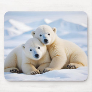 Mousepad Natureza Animal do urso polar Afetação da fauna se