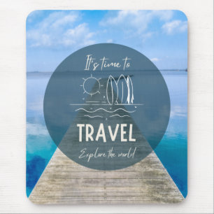 Mousepad Natureza Chegou a hora de fazer Viagem
