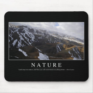 Mousepad Natureza: Citações inspiradas