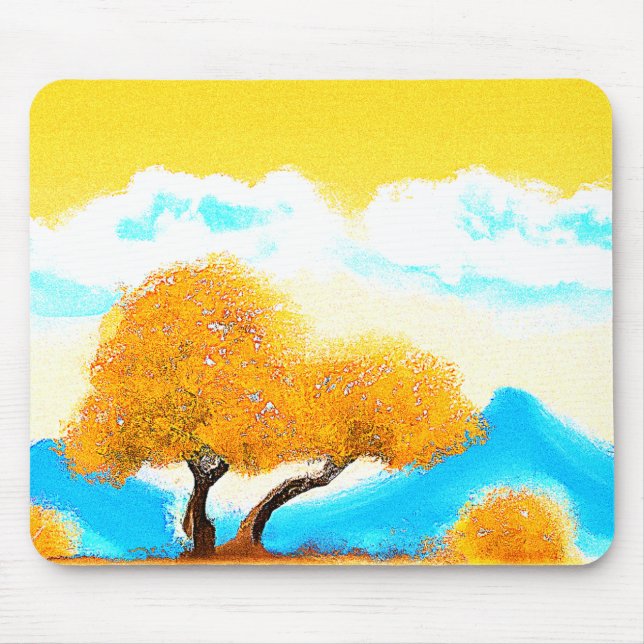 Mousepad "Natureza Cor De Laranja" Foto Grata. Compre agora (Frente)