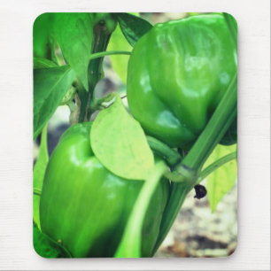 Mousepad Natureza dos Pimentos de Jardim Verde