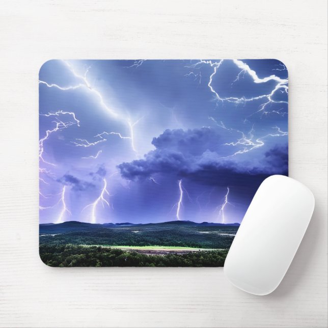 Mousepad Natureza Intensa | Tempestade de raios (Com mouse)