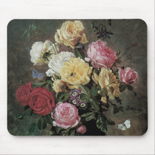 Mousepad Natureza Morta com Flores em Vaso por Olaf Hermans